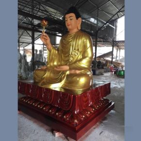 Tuong Duc Bon Su Thich Ca Mau Ni Ngoi De Vuong Bang Composit Cao 2m55 4
