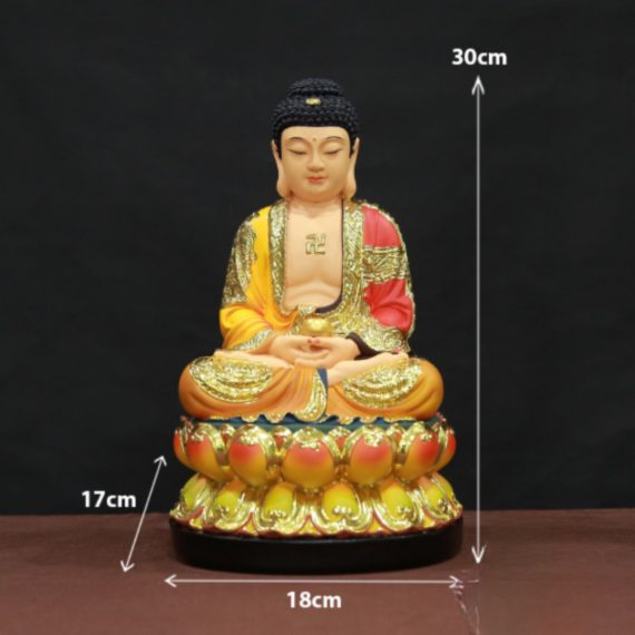 Tuong Phat Bon Su Thich Ca Mau Ni Son Ve Cao Cap Bang Composit Cao 30 – 40 – 48cm 1