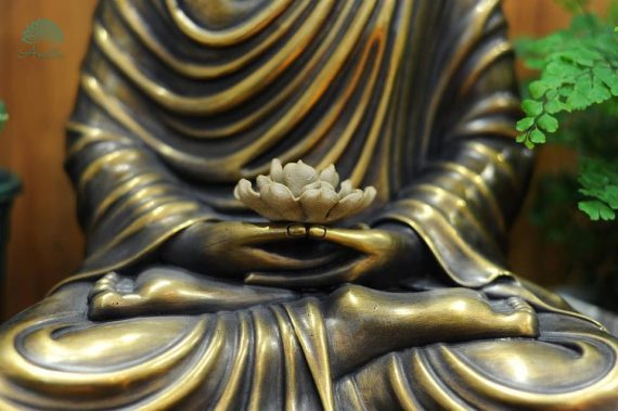 Tượng Phật Thích Ca ngồi thiền bằng đồng TP010001